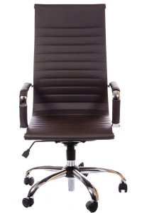 Офісне крісло Слім Коричневе Neapol 33