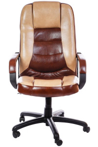 Офісне крісло Ескорт Коричневе/Бежеве Rodeo 02/01