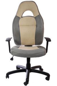 Офісне крісло Формула Бежеве/Сіре Rozana 01