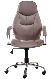 Офісне крісло Лідер Хром Сіре Cervo 03