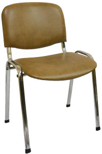 Офісний стілець Ісо Хром Бежевий Titan Cream