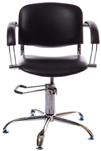 Перукарське крісло на гідроциліндрі Чорний DD 5