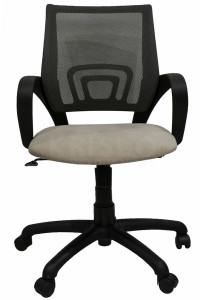 Комп'ютерне крісло Веб Cervo 02 сітка сіра